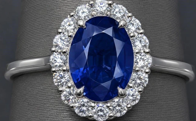 $3200, 14k(1.9g), sapphire (1ct), lab diamond (0.2