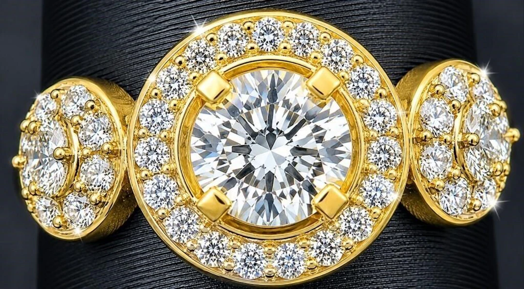 $2720, 10k(1.5g), lab diamond (1+0.22ct)ring, size