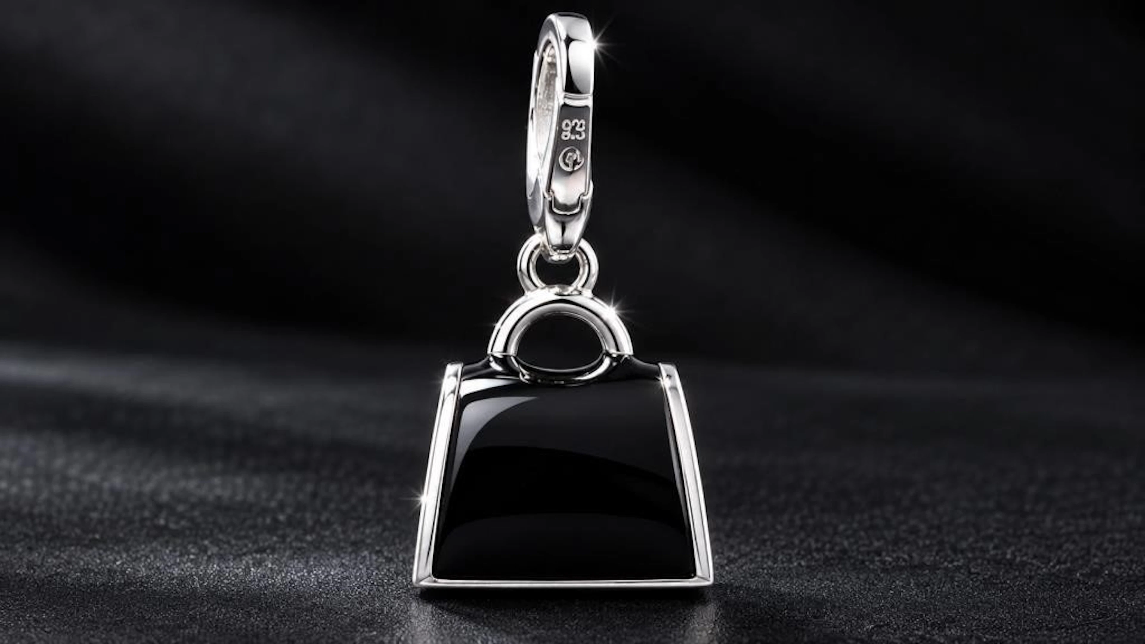 $85, Silver(3.41g), Black onyxPendant, appraised/r