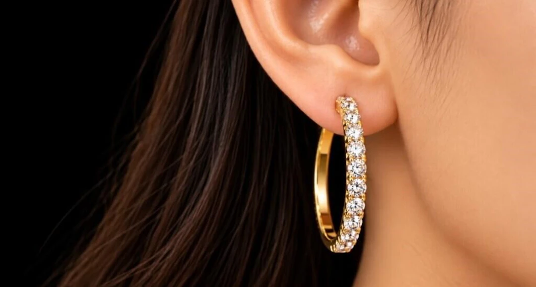 $8000, 14k(3.16g), diamond (1.13ct)earring, retail