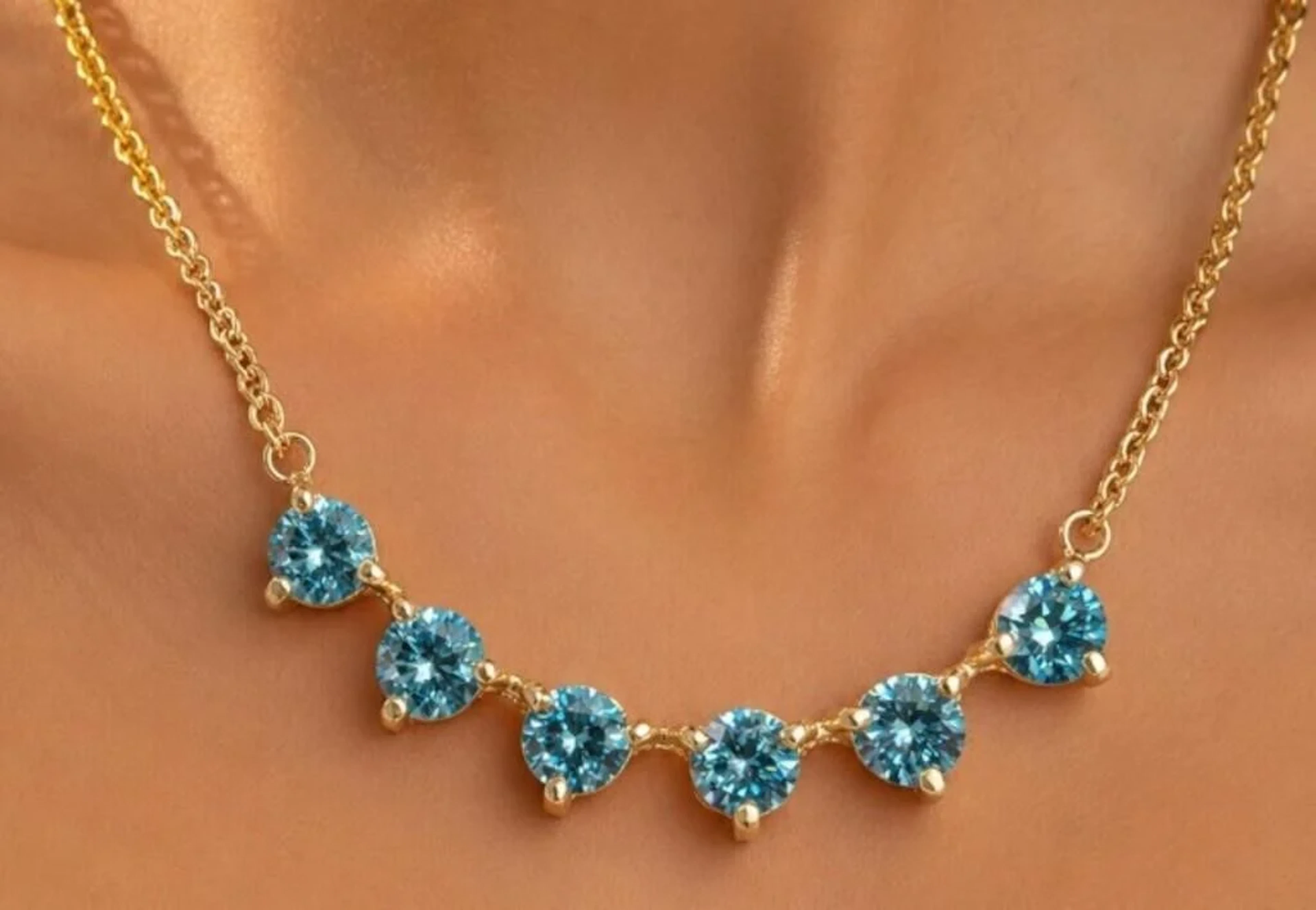 $4200, 10k(2.6g), lab diamond (1ct)necklace 17"