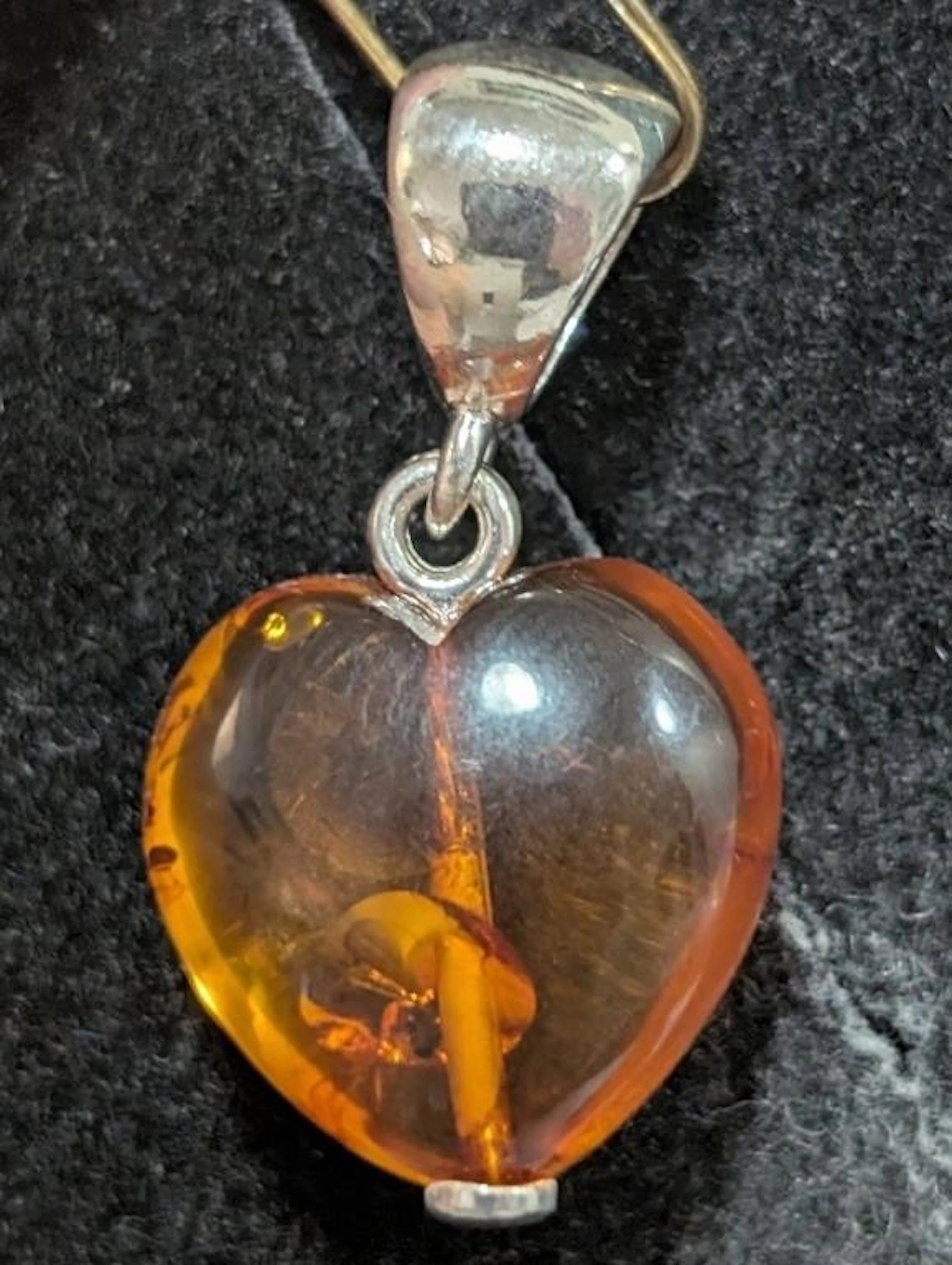 $60, Silver(2.2g), AmberPendant, appraised/retail