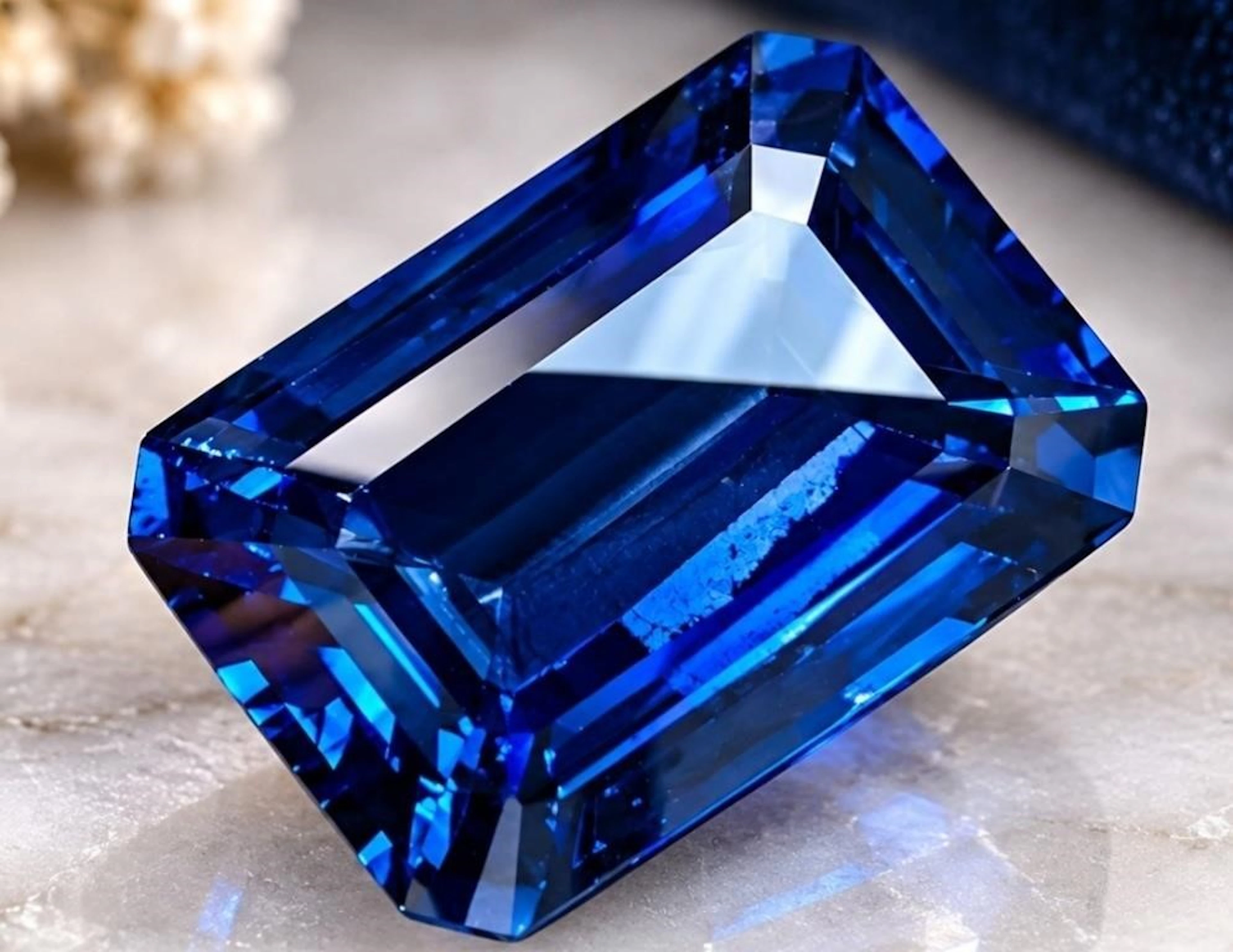 $10000, lab grown sapphire (145ct)gemstone, retail