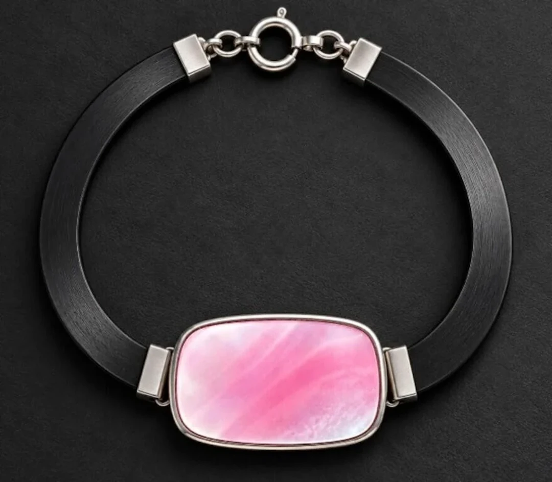 $60, silver (8.5g), mother of pearl bracelet 7", r