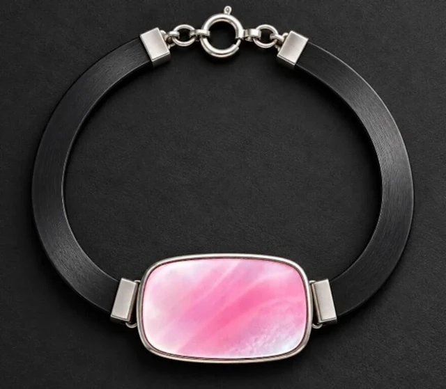 $60, silver (8.5g), mother of pearl bracelet 7", r