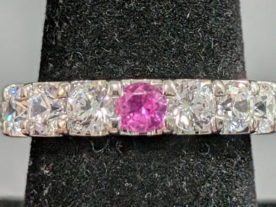 $135, Silver(5.26g), czRing, size 7, appraised/ret