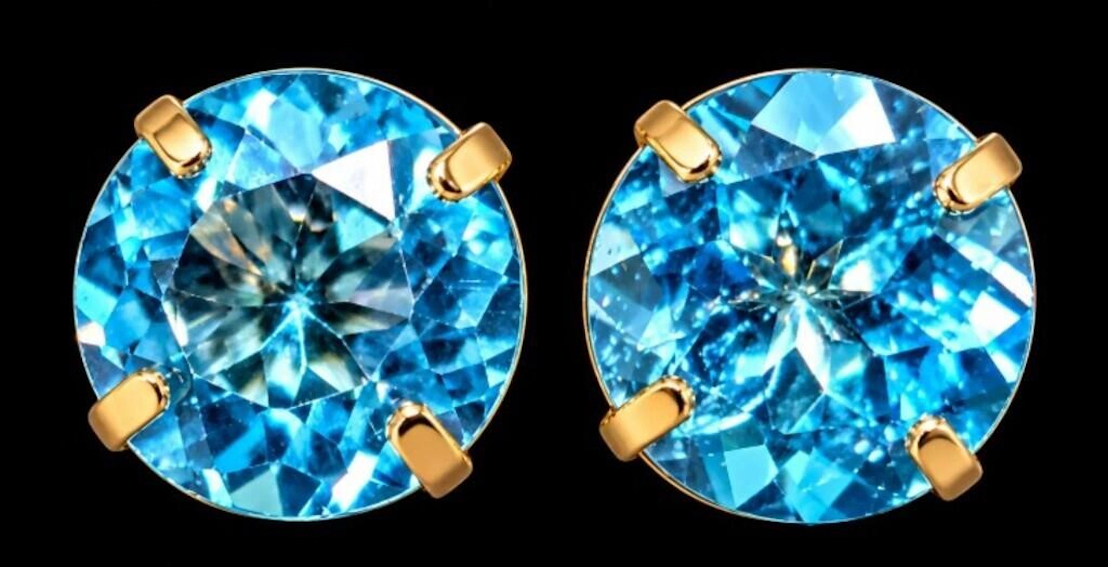 $800, 14k(0.7g), blue topaz (2.14ct)earring, retai