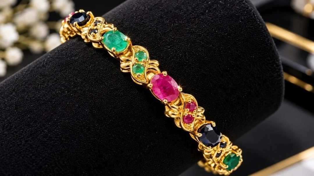 $600, Silver(17.16g), Sapphire,Ruby,Emerald (15ct)