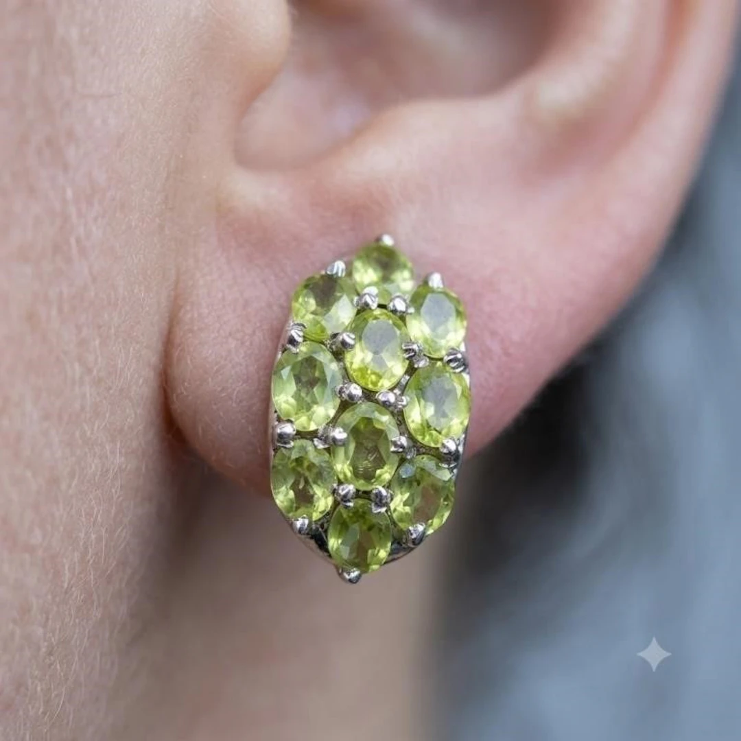Silver 7.55g Pearl 5.9ct Earrings