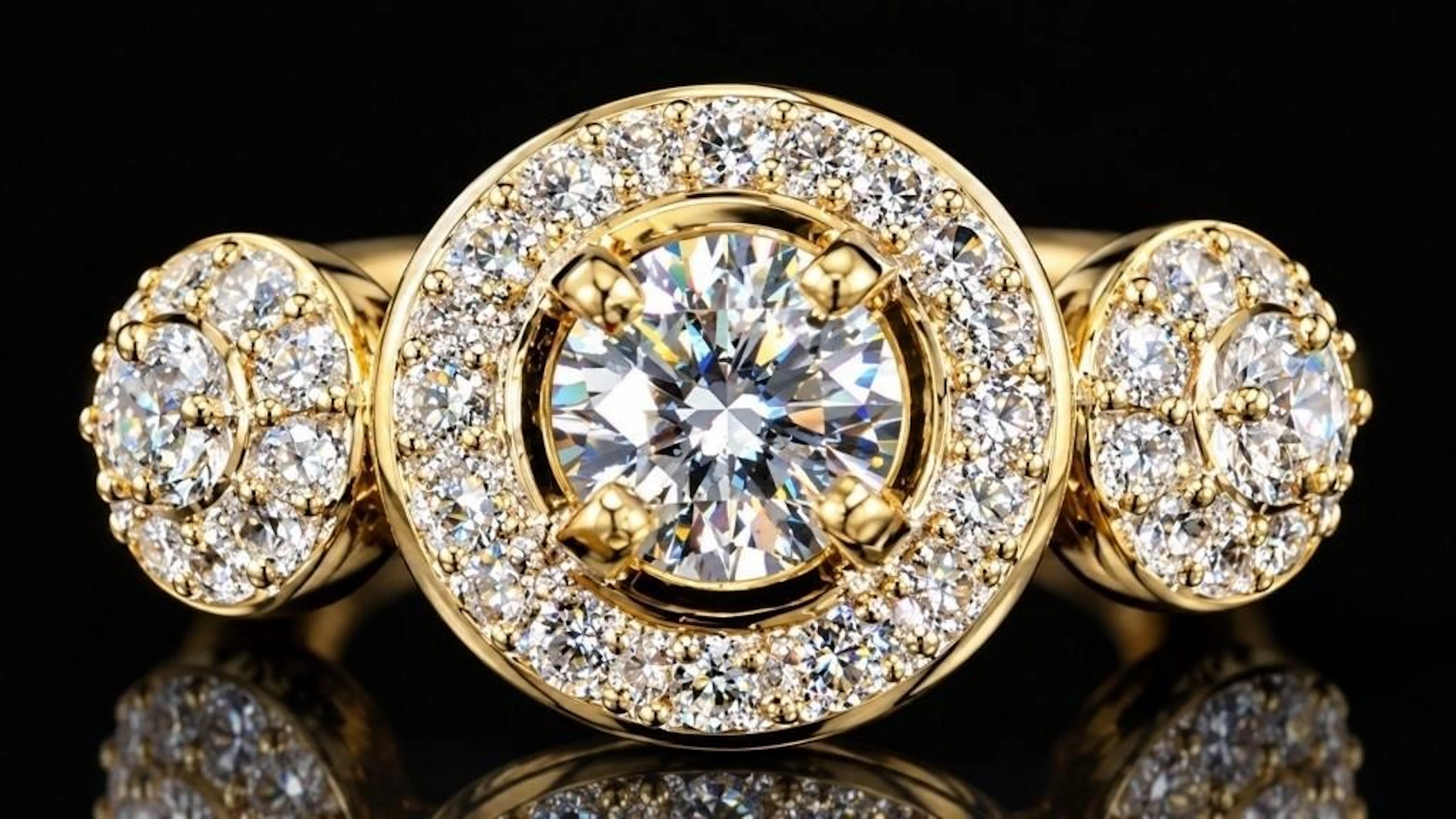 $1850, 10k(1.9g), lab diamond (0.35ct)ring, size 7