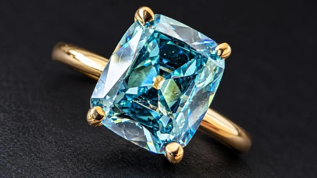 $4400, 10k(1.7g), lab diamond (2.1ct)ring, size 5.