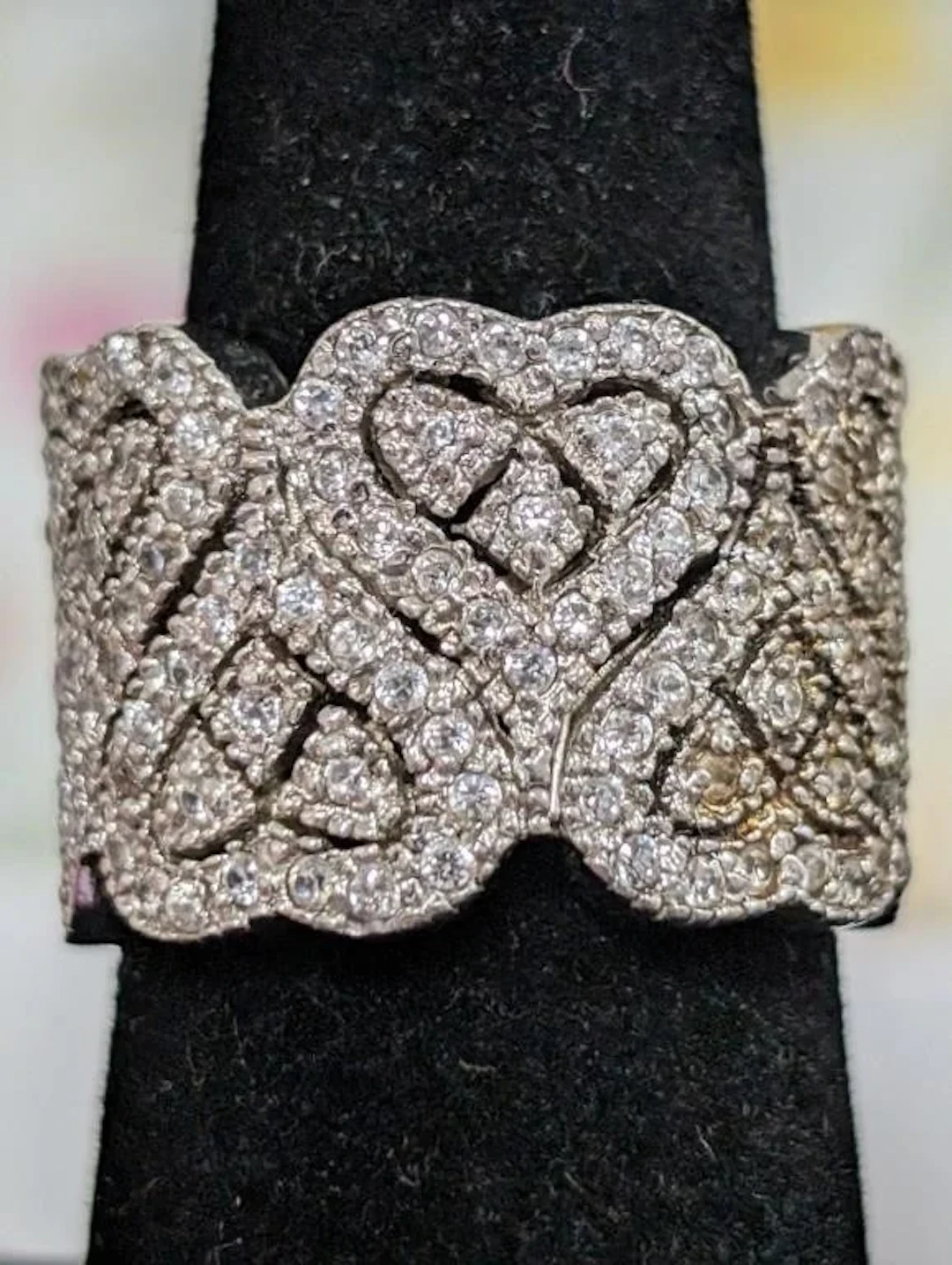 $300, Silver(11.84g), czRing, size 6, appraised/re