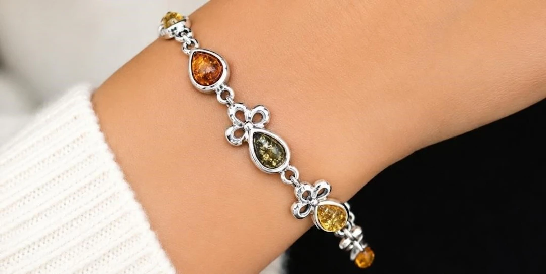 $250, silver(8.7g), amber bracelet 7", MSRP $250