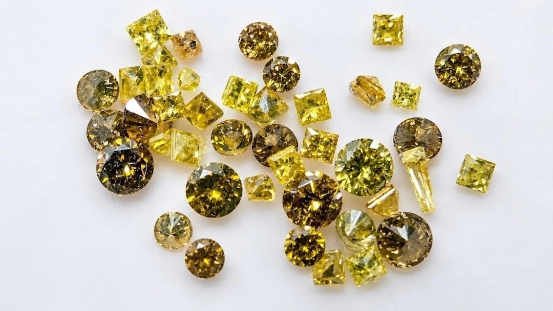 $600, yellow diamond treated (1ct)gemstone, retail