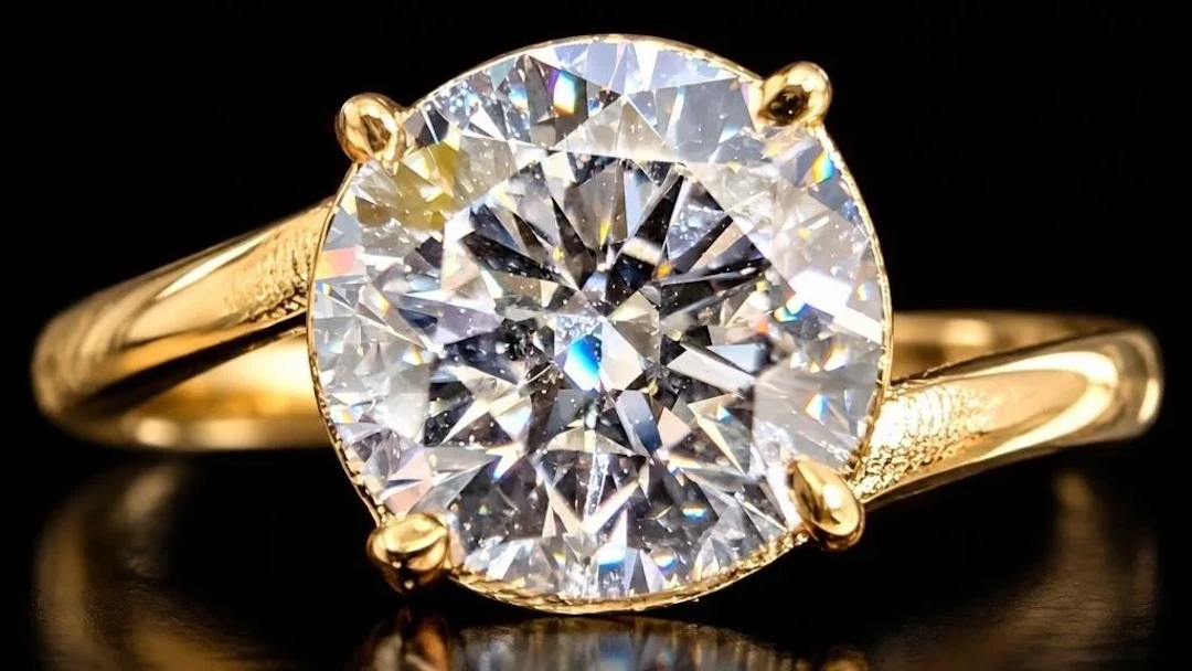 $1500, 10k(1.22g), lab diamond (1.2ct)ring, size 6