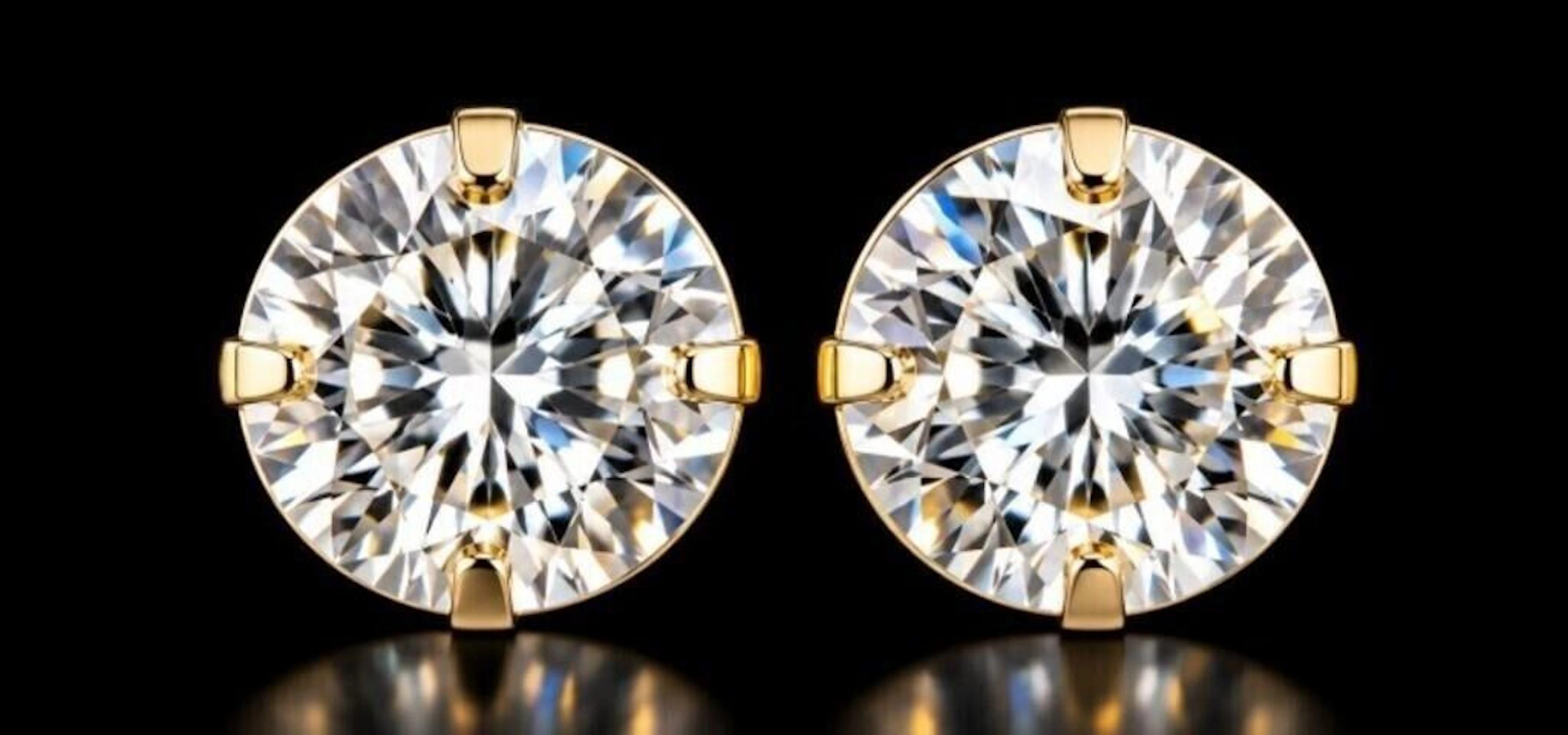 $1600, 14K(0.4g), lab diamond (1.44ct)earring, ret
