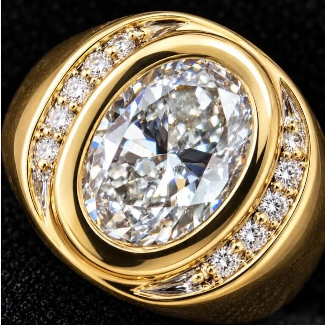 $10000, 10k(6.05g), lab diamond (2ct)ring, size 8.