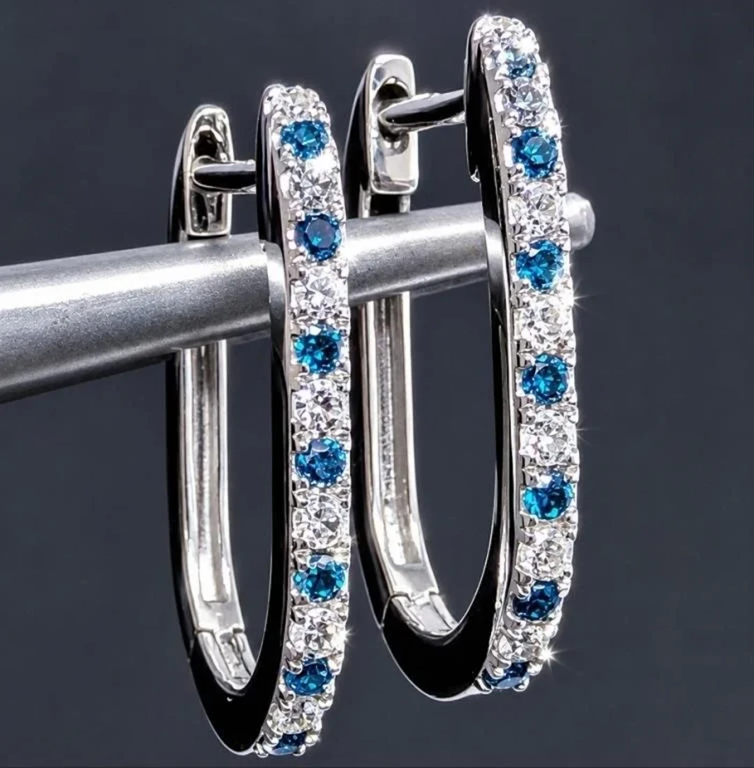 $2215, 14k(1.9g), natural diamond (0.15ct) earrin