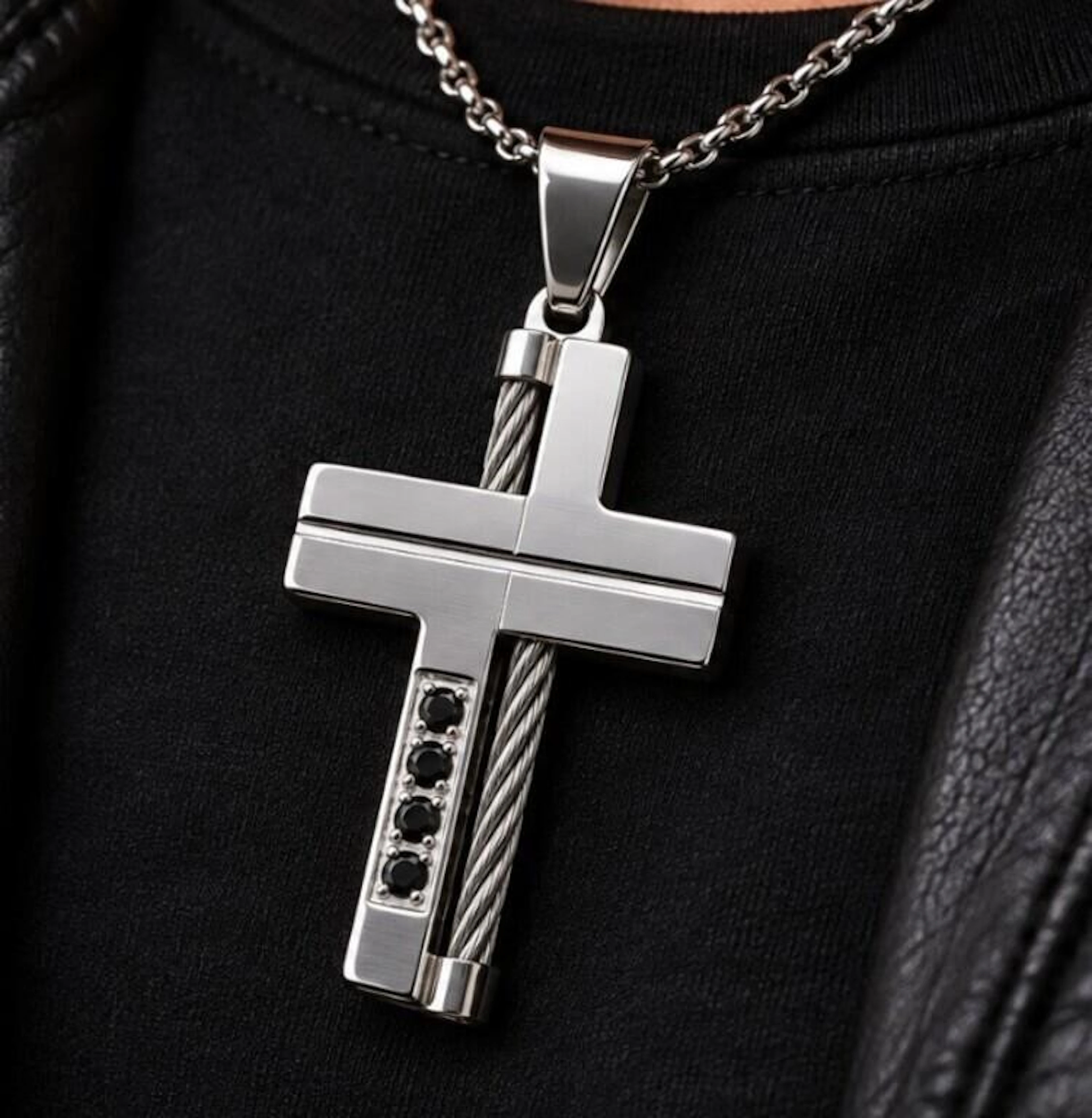 $100, stainless steel (7.6g), pendant, retail valu