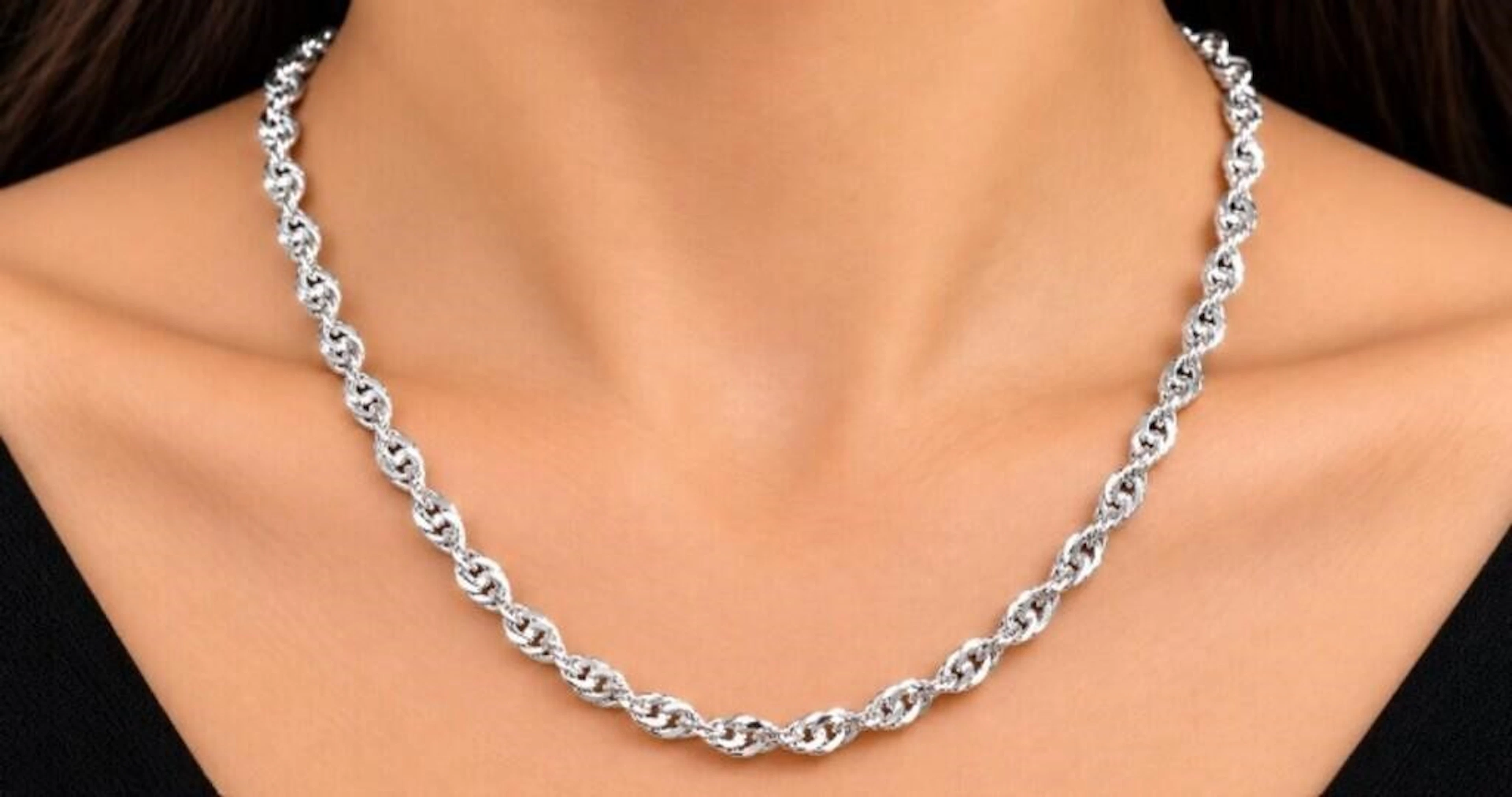 $400, silver(13.2g), chain 30", retail value $400