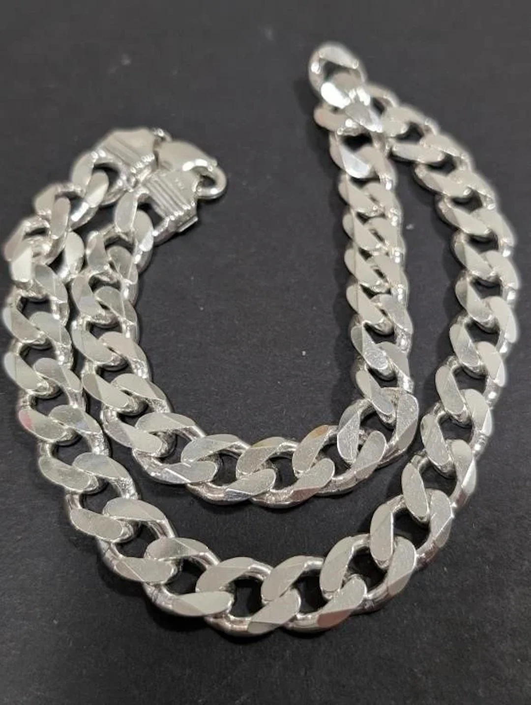 $2800, Silver(138.04g), Heavy Men's chainNecklace