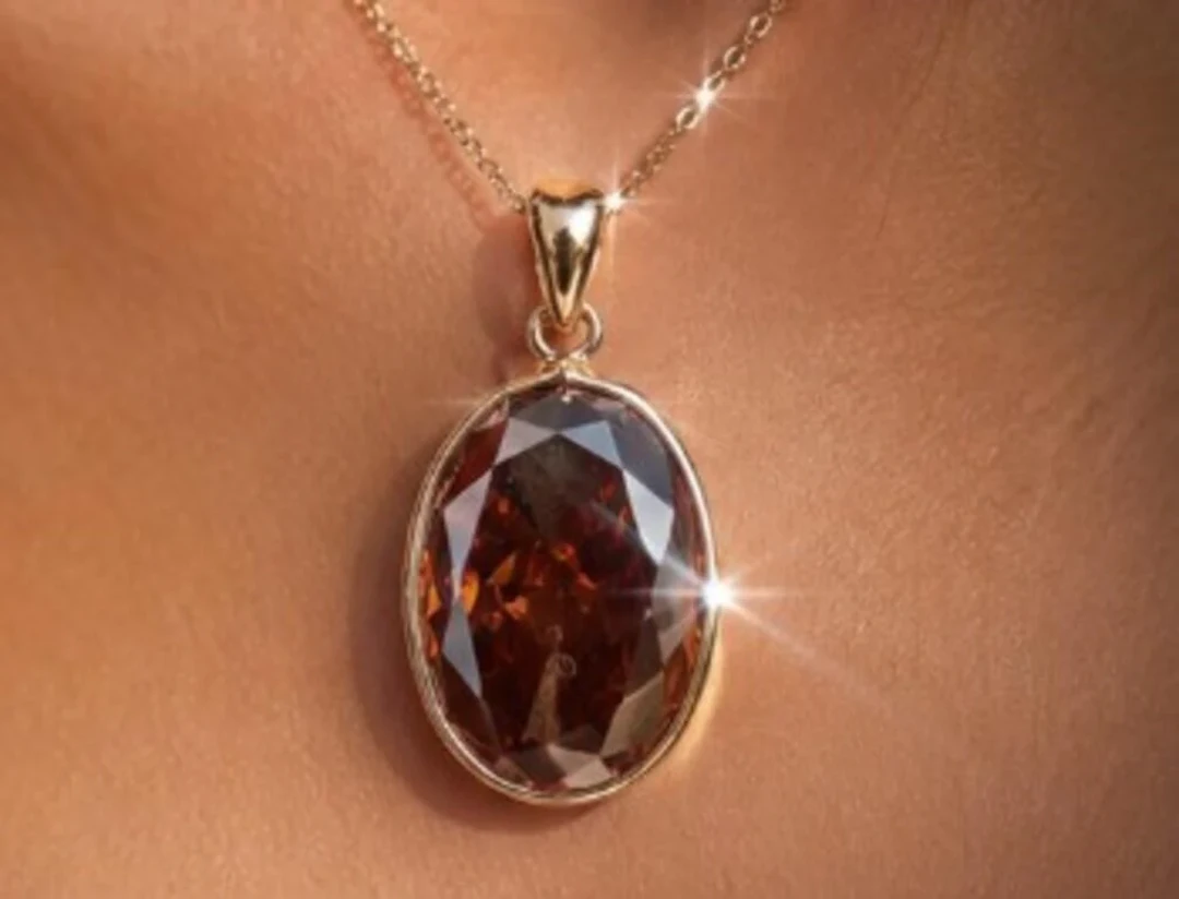 $6000, 14k(1.3g), lab diamond (5ct)pendant, apprai