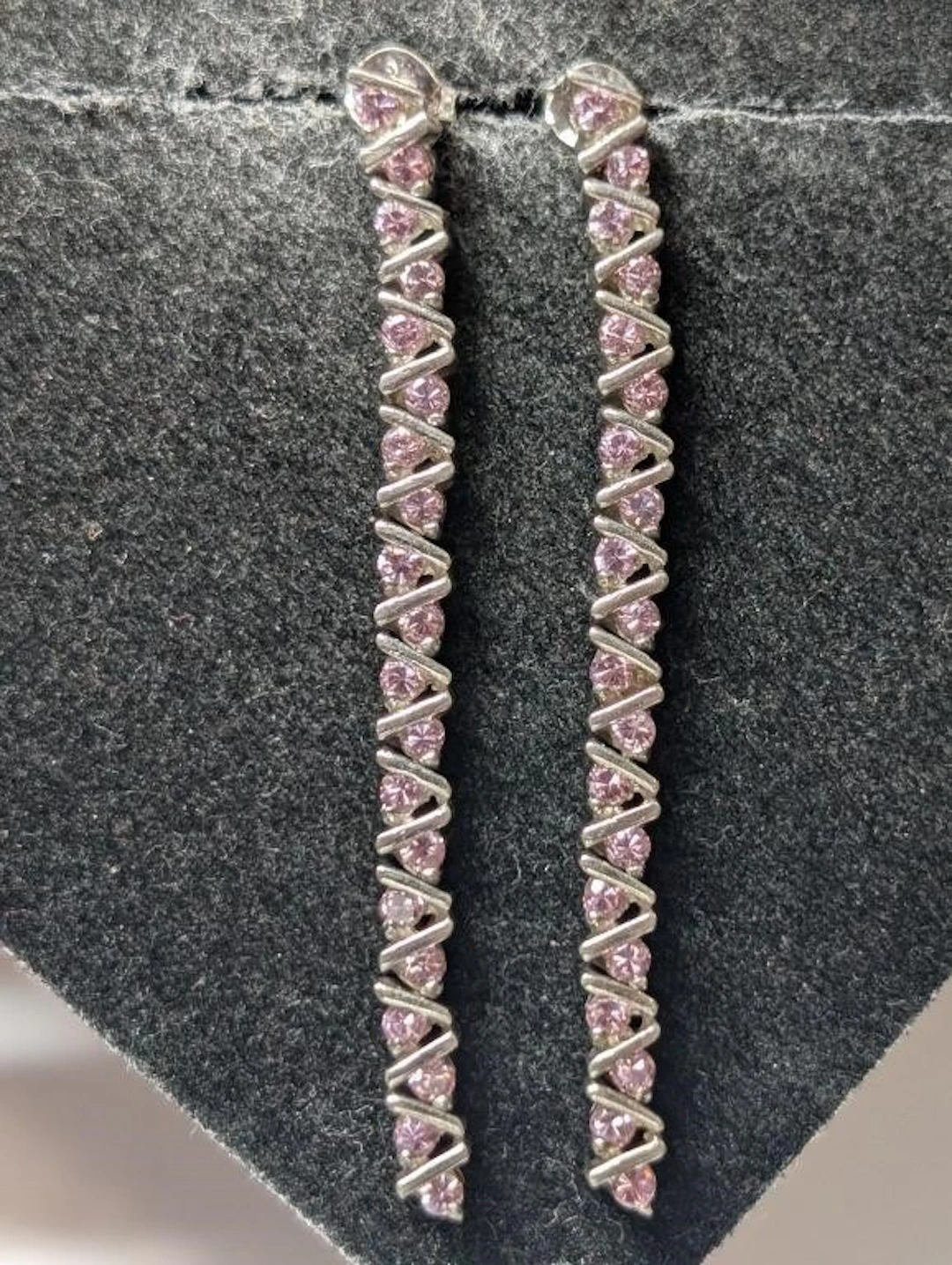 $170, Silver(6.79g), czEarring, appraised/retail v
