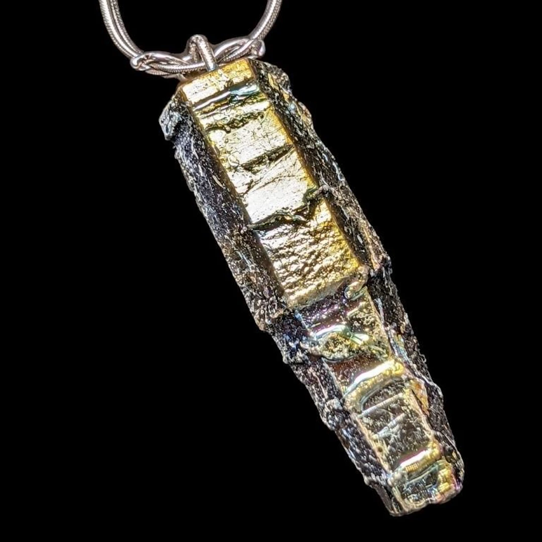 $200, silver(13g), aura quartznecklace 18", retail