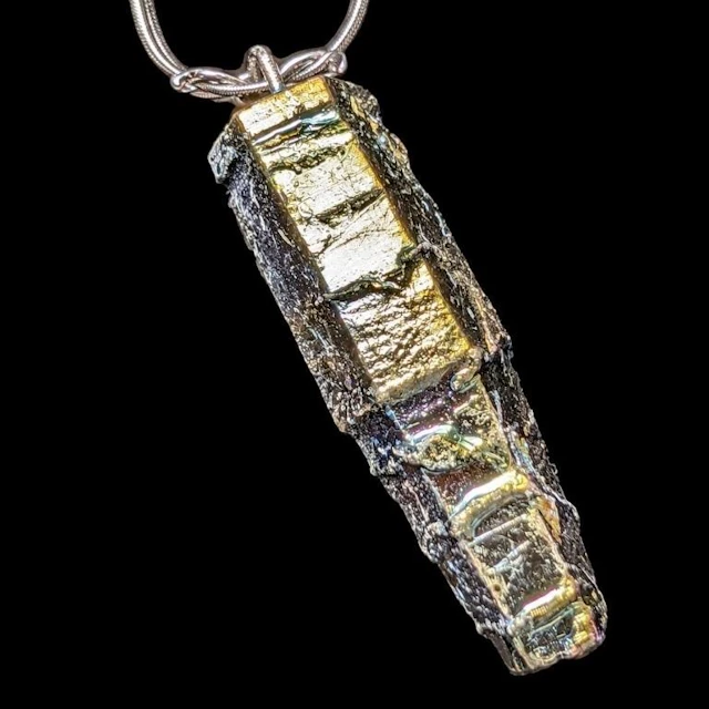 $200, silver(13g), aura quartznecklace 18", retail