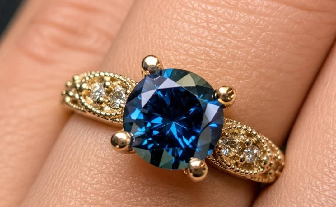 $2500, 10k(1.8g), lab diamond (0.54+0.10ct)ring