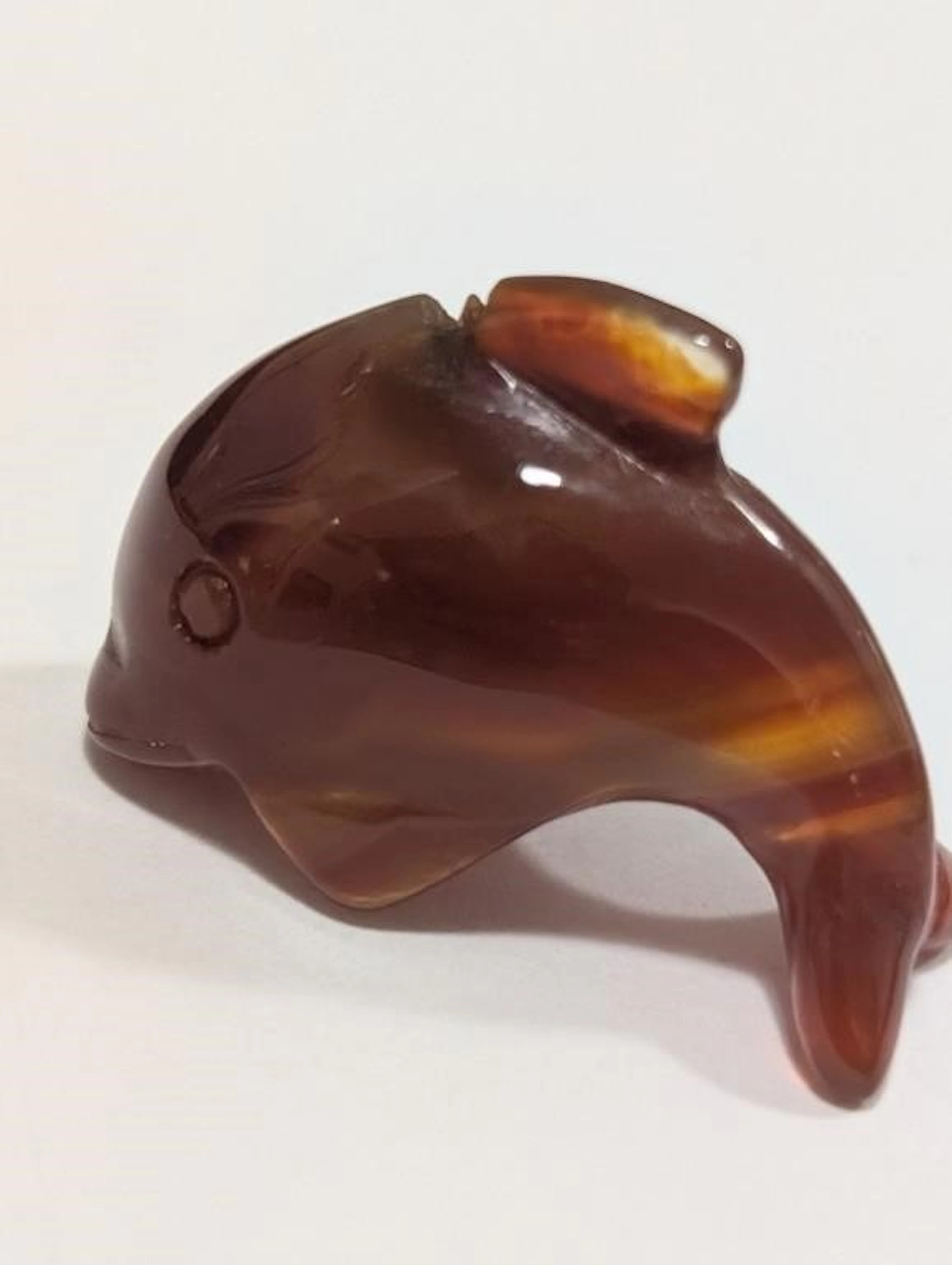 $30, Hand Carved genuine Gemstone Carnelian, appra