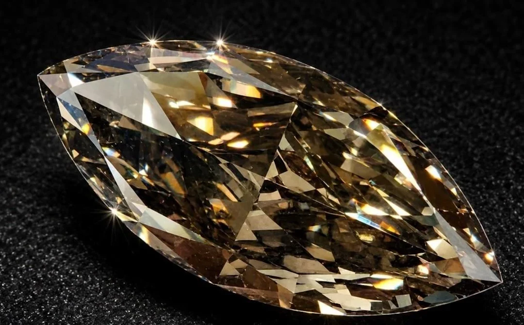 $7000, champagne lab diamond (5.6ct) , retail val