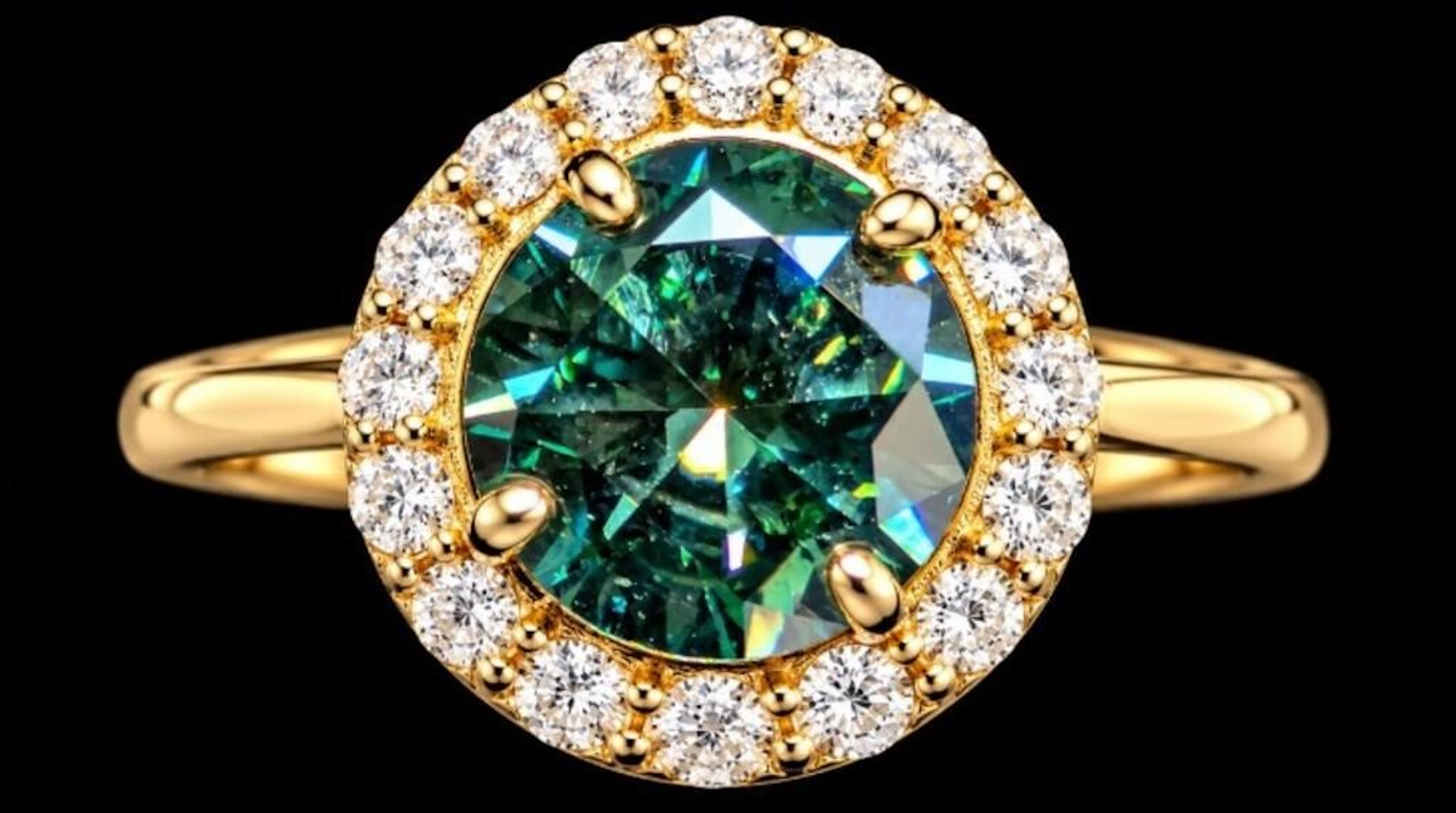 $3110, 10k(1.6g), lab diamond (1.36ct), lab diamon
