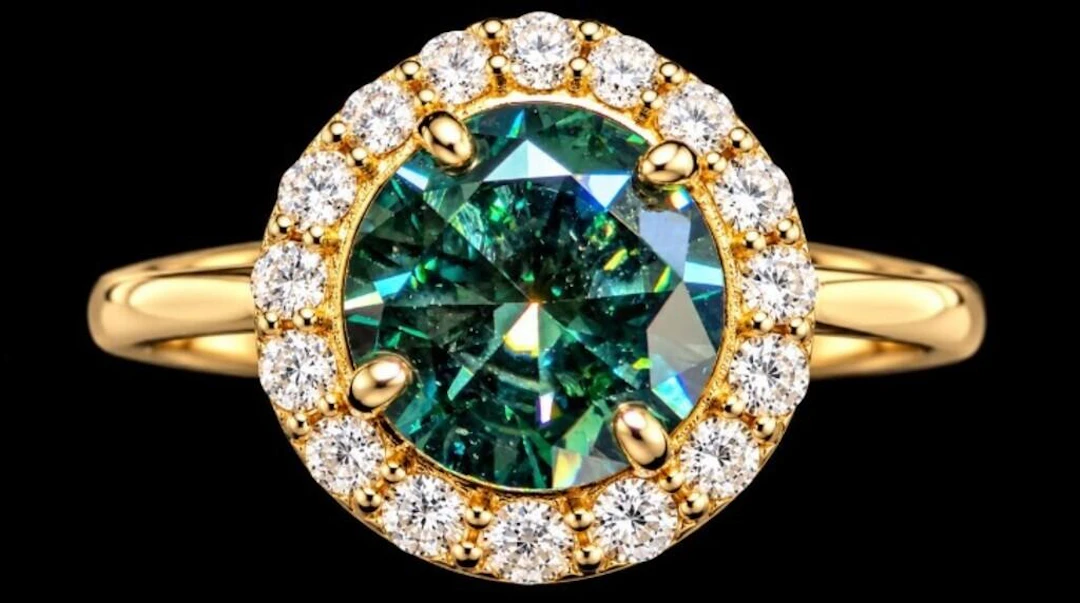 $3110, 10k(1.6g), lab diamond (1.36ct), lab diamon