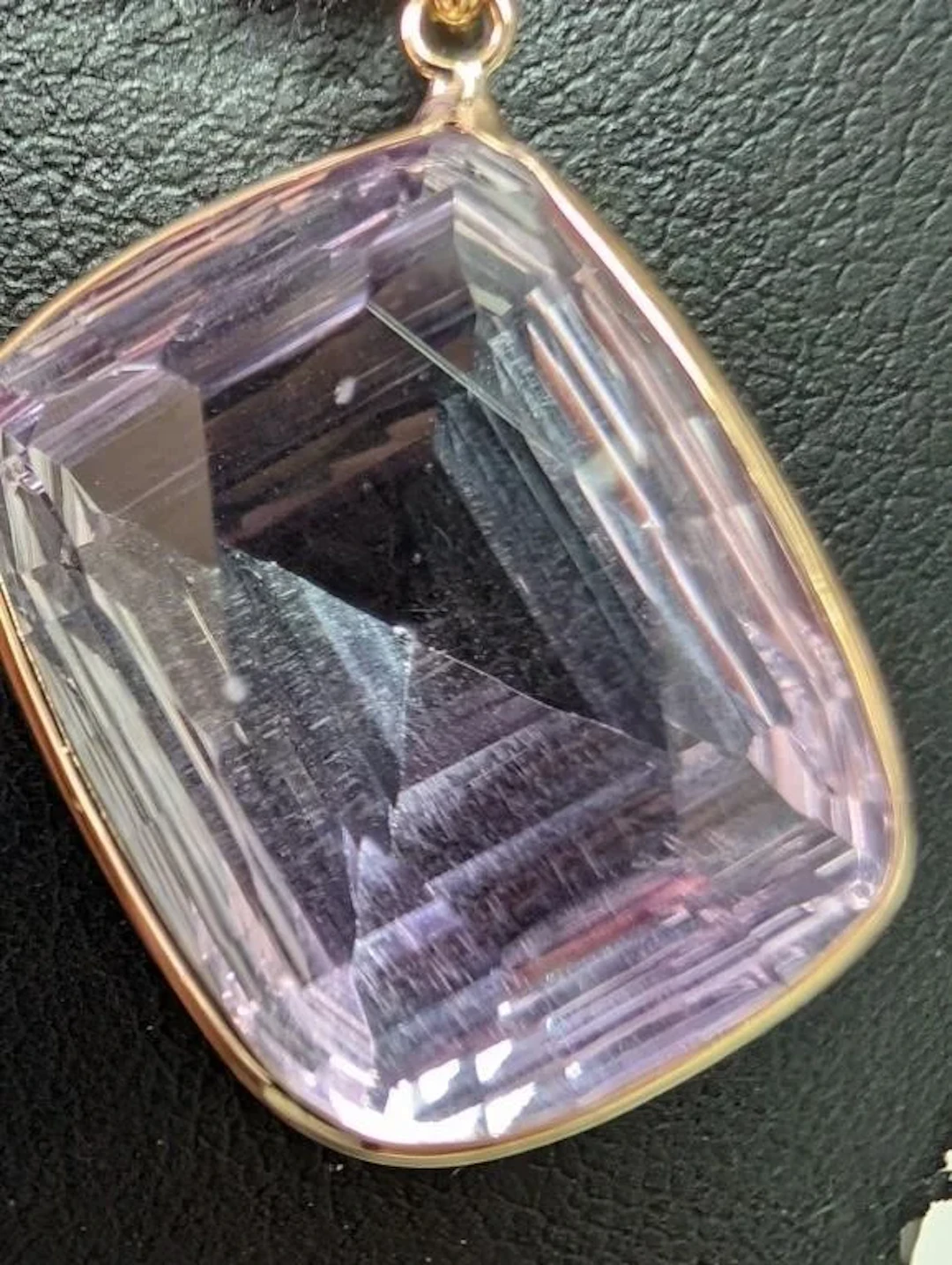 $2400, 10k(3.39g), kunzite (15.7ct)pendant, retail