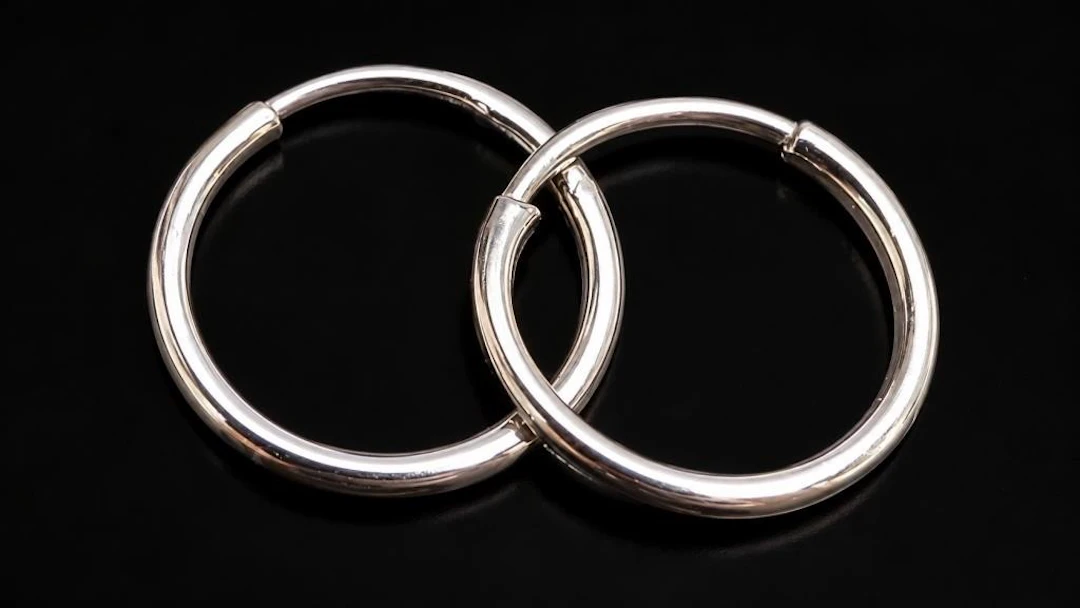 $15, silver(0.5g), earring, retail value $15