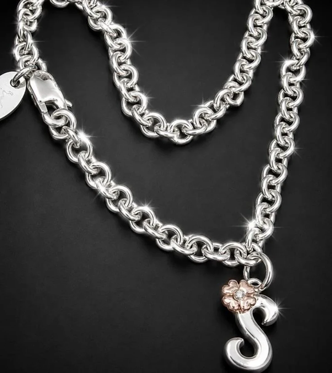 $70, silver(2.1g), diamond (0.01ct) bracelet 6"