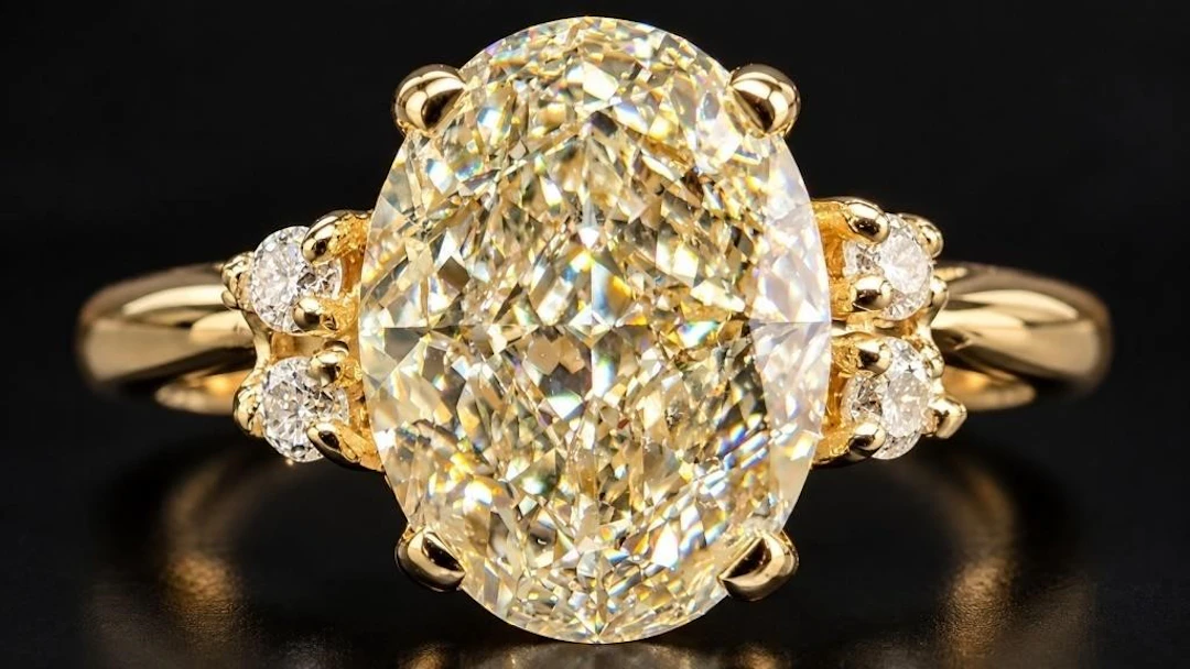 $4600, 10k(2.25g), lab diamond (1.6ct)ring, size 6