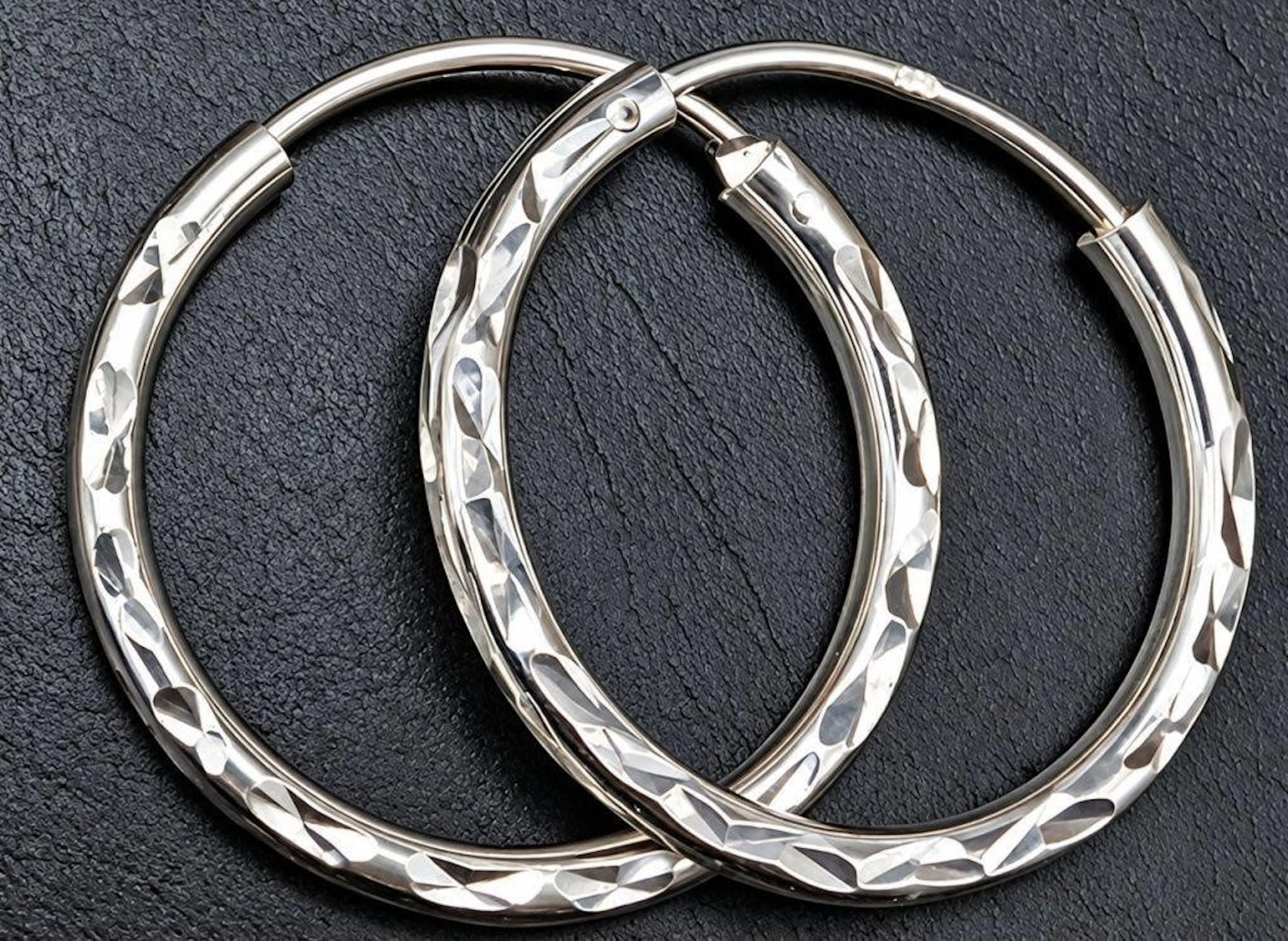 $40, silver hoop 19mm earring, retail value $40