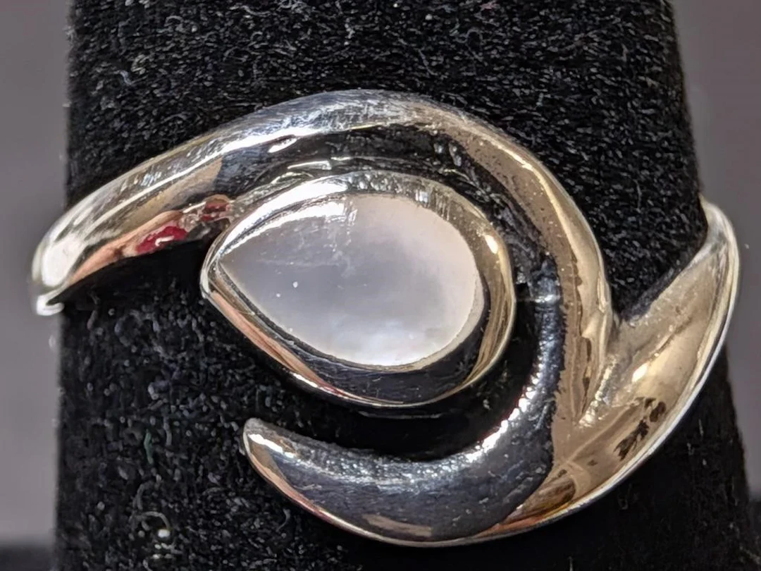$60, Silver(2.38g), mother of pearlRing, size 7, a