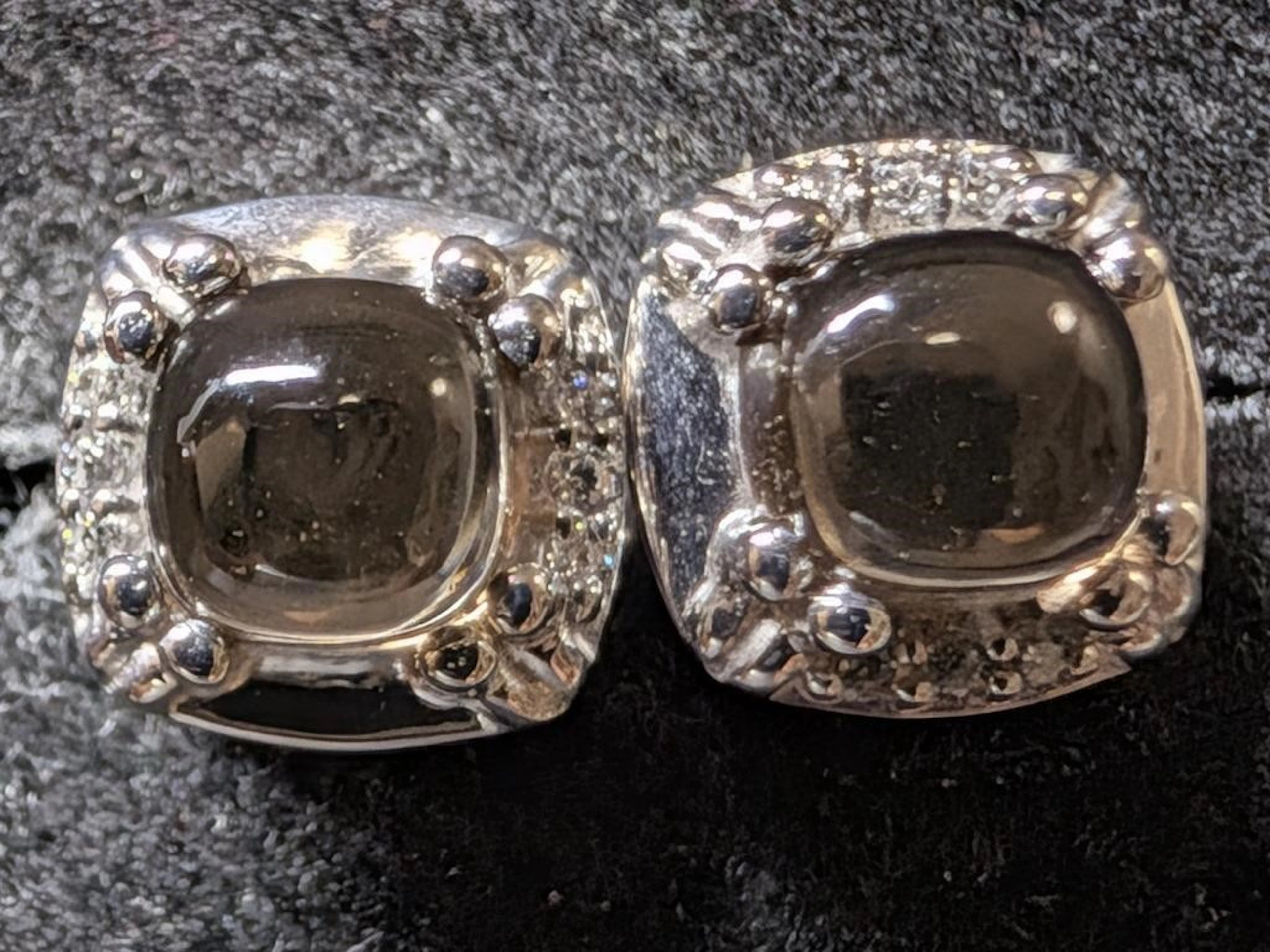 $100, Silver(3.95g), Smokey quartzEarring, apprais