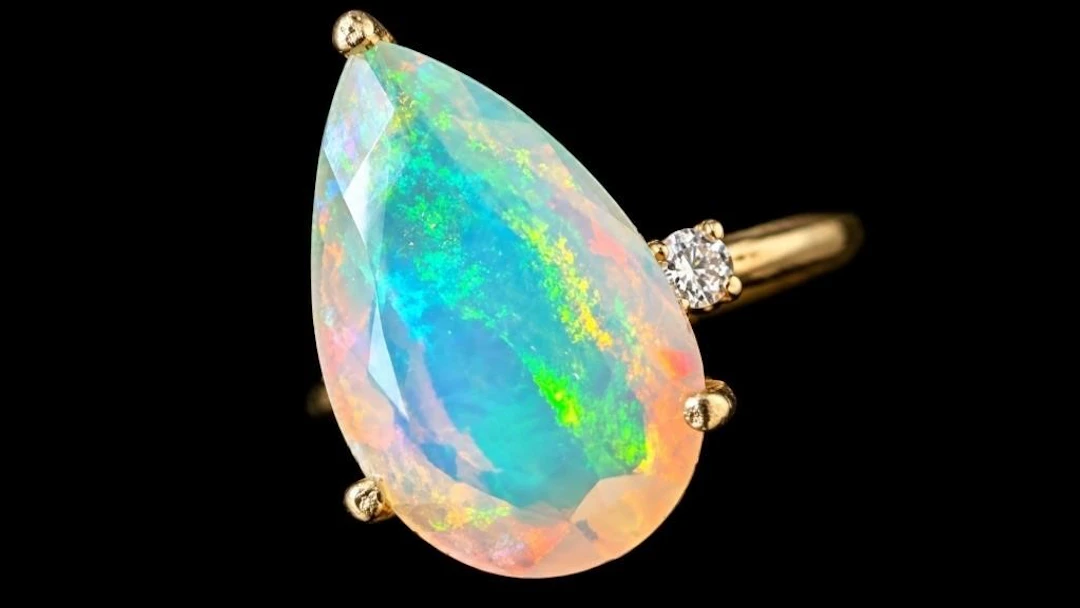 $2400, 10k(1.7g), opal (2.2ct)ring, size 6, retail