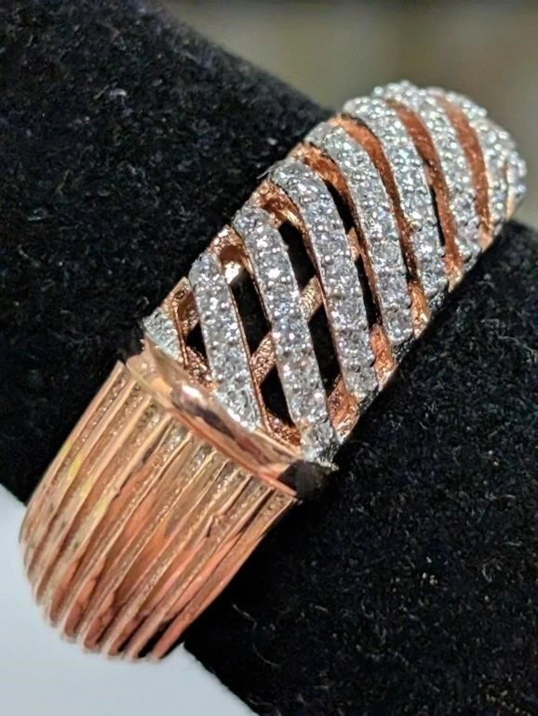 $120, Silver(4.66g), czRing, size 7.5, appraised/r