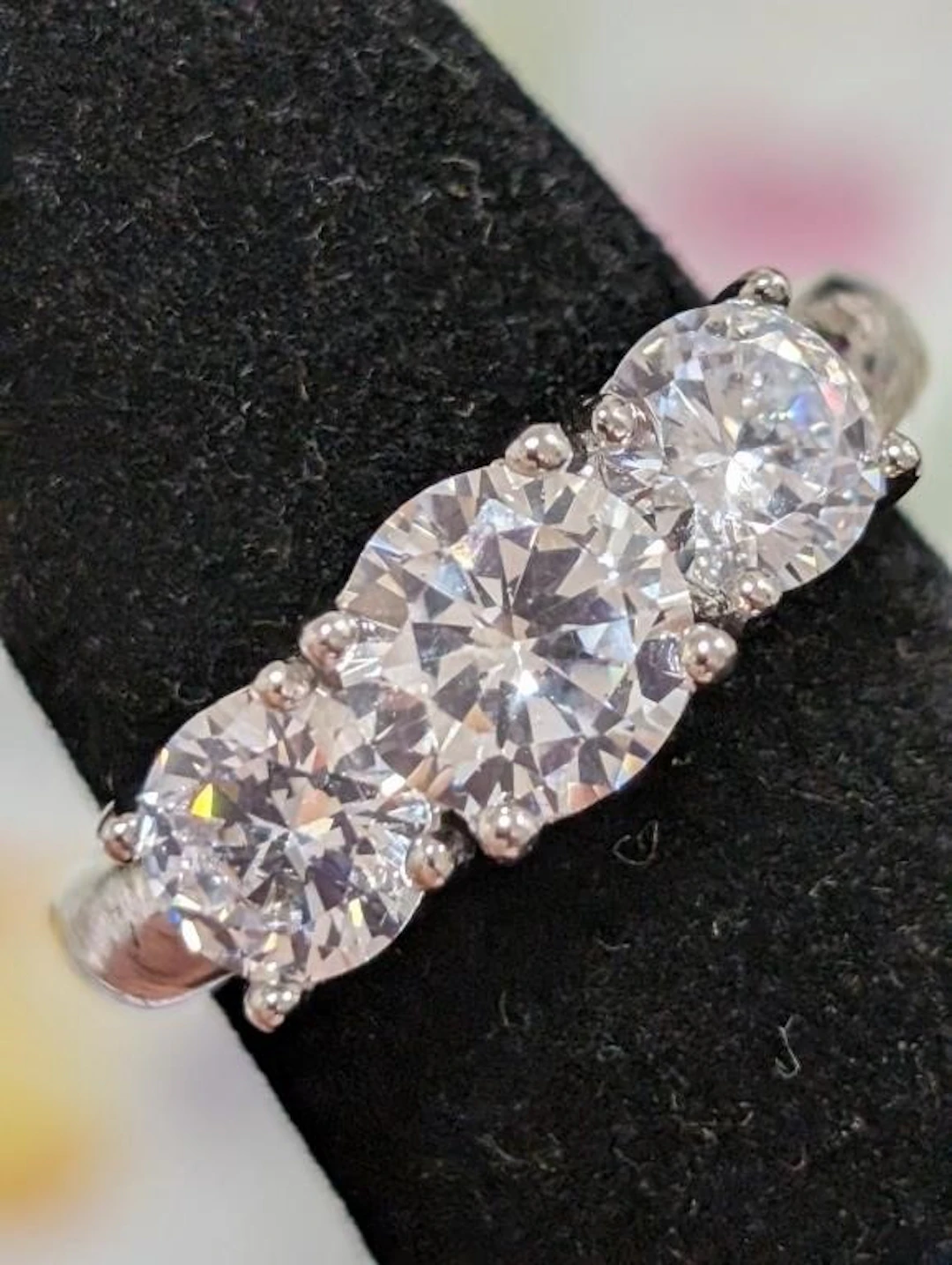 $95, Silver(3.76g), czRing, size 6, appraised/reta