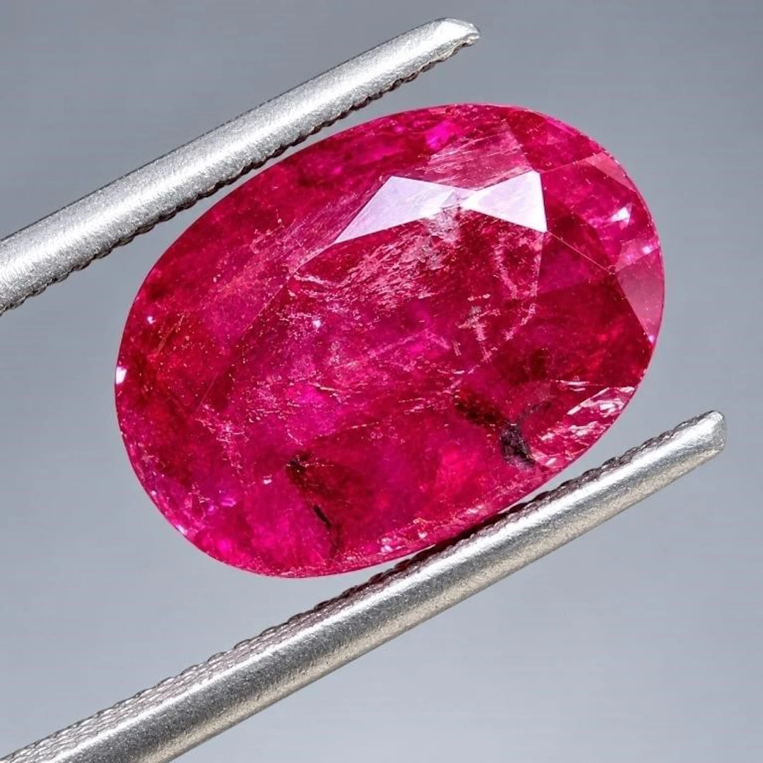 $80, genuine ruby enhanced (3.8ct)gemstone, retail