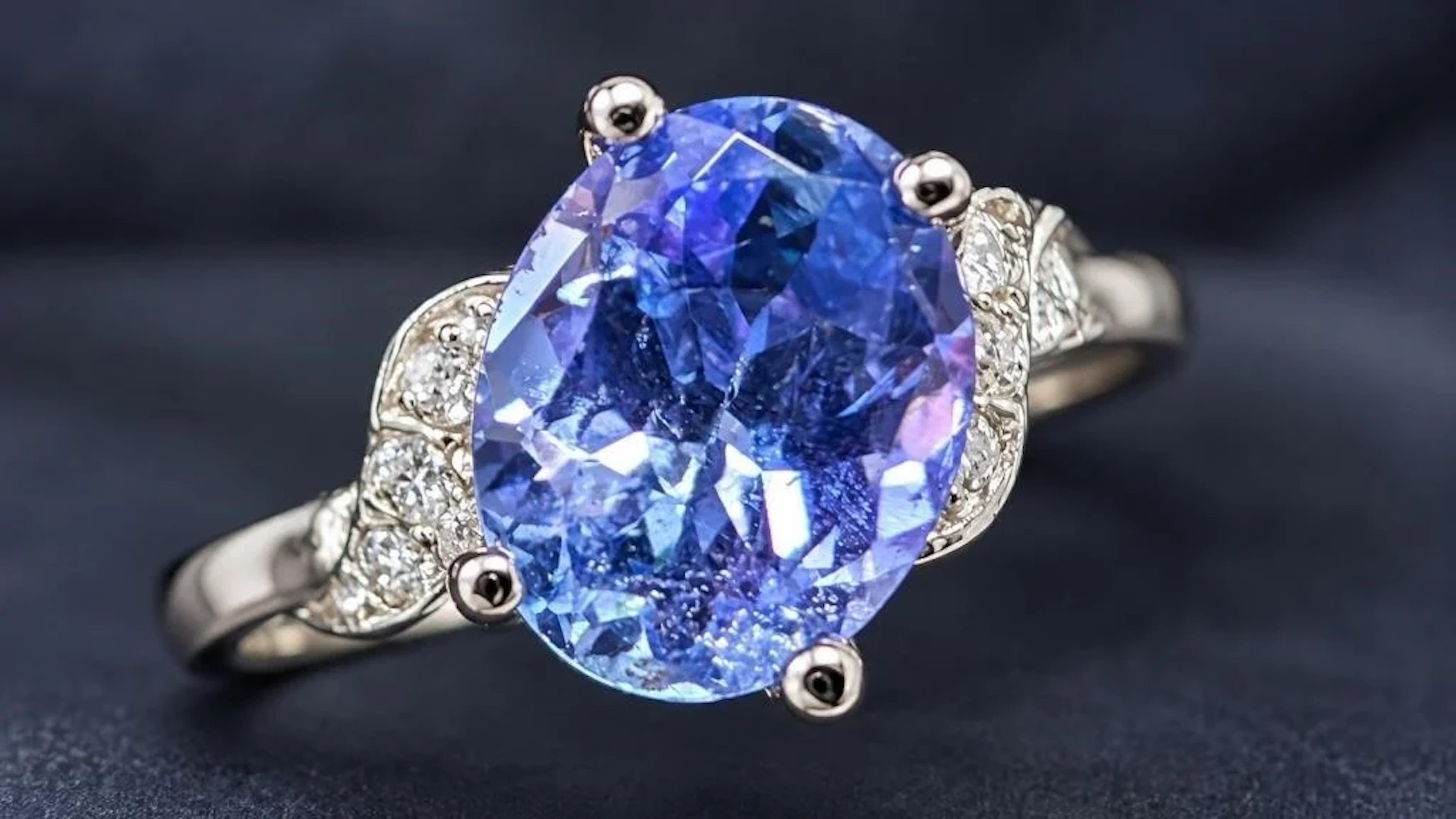 $1720, 10k(1.97g), tanzanite (1ct), diamond (0.06c