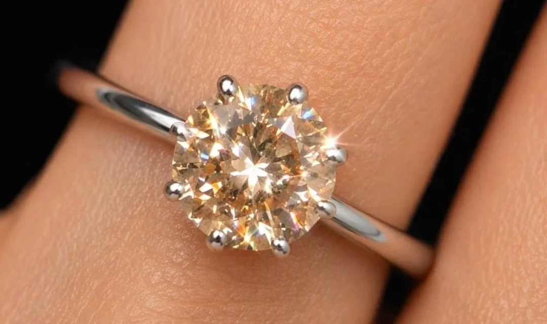 $4600, 14K(1.6g), Natural diamond (0.65ct)Ring, si