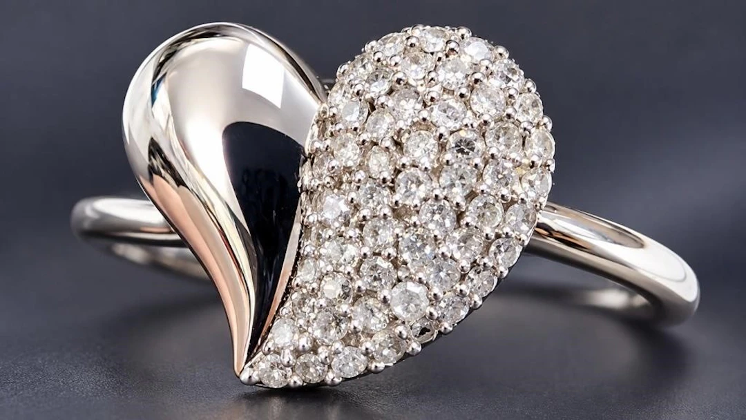 $3000, 14k(2.47g), natural diamond (0.3ct)ring