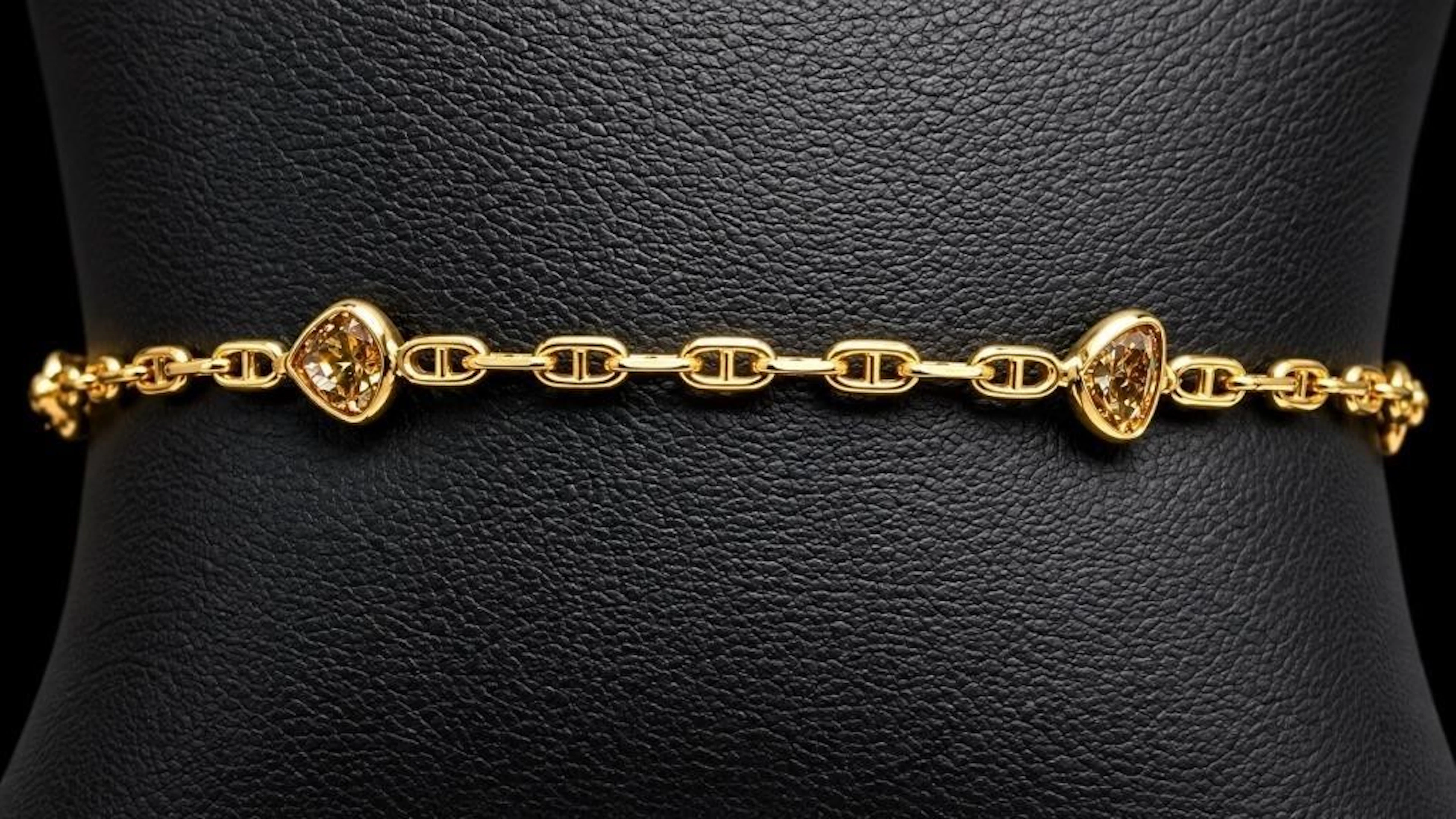 $3500, 10k(1.71g), diamond (1.45ct)bracelet 7", a