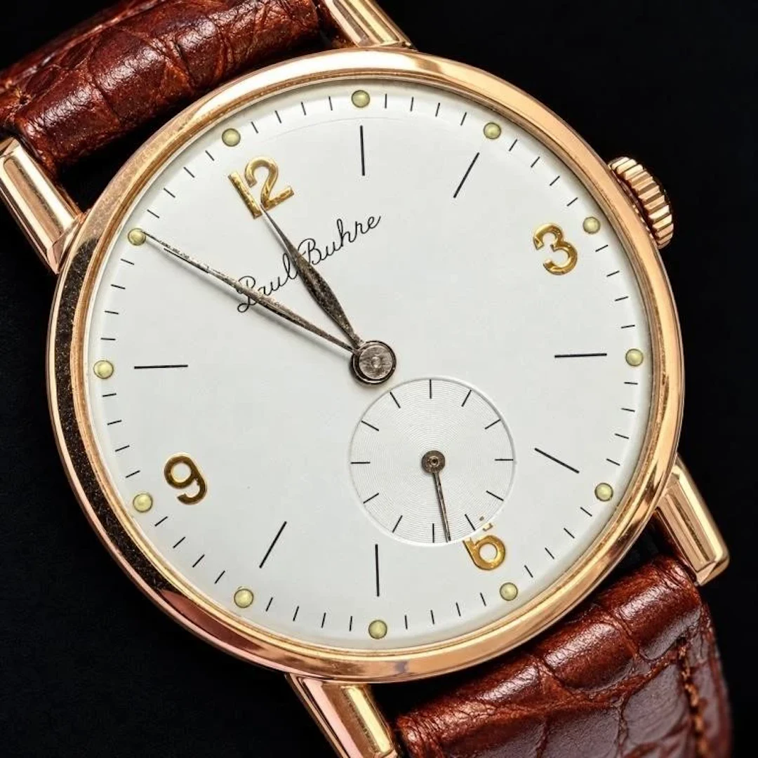 $2500, 14k 41.16g Vintage Paul Buhre small seconds